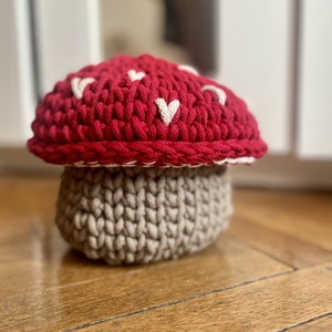 Horgolt gombák, Otthon & Életmód, Tárolás & Rendszerezés, Tárolókosár, Horgolás, MESKA