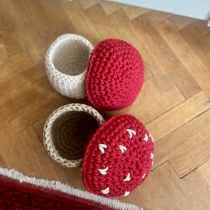 Horgolt gombák - otthon & életmód - tárolás & rendszerezés - tárolókosár - Meska.hu Horgolt gombák - otthon & életmód - tárolás & rendszerezés - tárolókosár - Meska.hu