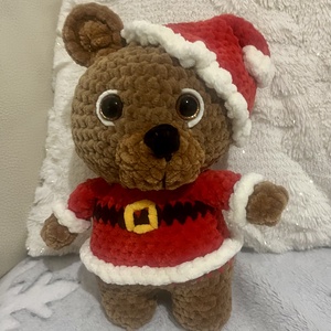 Mikulás maci , Játék & Sport, Plüssállat & Játékfigura, Maci, Horgolás, MESKA