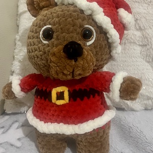 Mikulás maci  - játék & sport - plüssállat & játékfigura - maci - Meska.hu