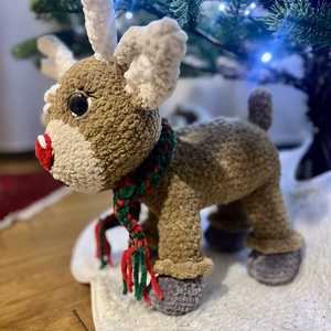 Rudolf a rénszarvas  - játék & sport - plüssállat & játékfigura - más figura - Meska.hu