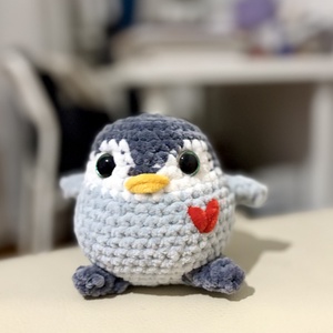 Horgolt pingvinpár � pihe-puha amigurumi ajándék - játék & sport - plüssállat & játékfigura - pingvin - Meska.hu