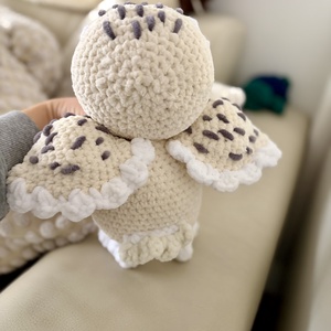Hópihe Bagoly � kézzel horgolt, puha amigurumi figura, Játék & Sport, Plüssállat & Játékfigura, Bagoly, Horgolás, MESKA