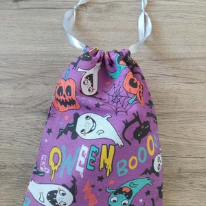 Halloween csokiszsák, Otthon & Életmód, Papír, írószer, Ajándékozás kellékei, Ajándékzsák, csomagolás, Varrás, MESKA