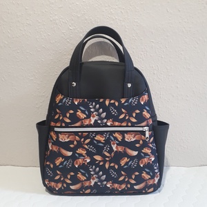 Zöld leveles hátitáska (Rókás táska fazonjában)  - Meska.hu