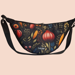  Színes virágos oldaltáska, Táska & Tok, Kézitáska & válltáska, Vállon átvethető táska, Varrás, MESKA