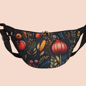  Színes virágos oldaltáska - táska & tok - kézitáska & válltáska - vállon átvethető táska - Meska.hu