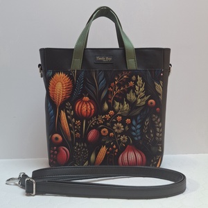 Virág mintás kézi és válltáska - táska & tok - kézitáska & válltáska - vállon átvethető táska - Meska.hu