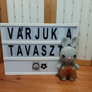 Horgolt nyuszi - játék & sport - plüssállat & játékfigura - nyuszi - Meska.hu