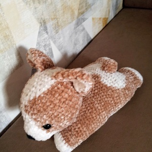 Horgolt corgi kutya - játék & sport - plüssállat & játékfigura - kutya - Meska.hu