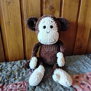 Horgolt amigurumi majom - játék & sport - plüssállat & játékfigura - majom - Meska.hu