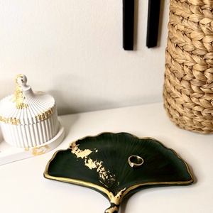 Ginkgo levél tál, Otthon & Életmód, Dekoráció, Asztal és polc dekoráció, Dekorációs tál, tartó, Gipszöntés, MESKA