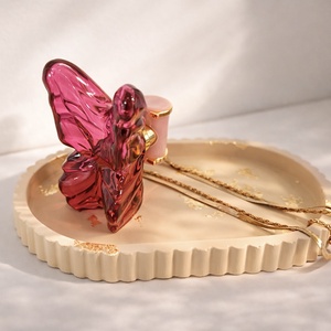 Arany-bézs hullámos tálca, Otthon & Életmód, Dekoráció, Asztal és polc dekoráció, Dekorációs tál, tartó, Gipszöntés, MESKA