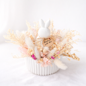 Nyuszis asztaldísz, Ünnepi díszek, dekorációk, Húsvéti díszek és dekorációk, Húsvéti asztaldíszek, Gipszöntés, MESKA