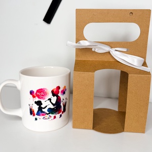 Anyák napi ajándék bögre - Festős anya-gyermek - otthon & életmód - konyhafelszerelés, tálalás - tálalás - bögre & csésze - Meska.hu