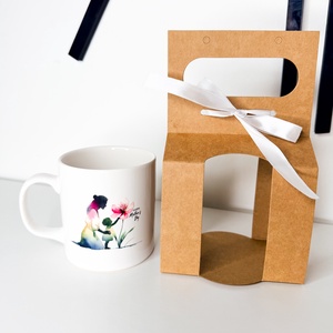 Anyák napi ajándék bögre - Virágos anya-gyermek - otthon & életmód - konyhafelszerelés, tálalás - tálalás - bögre & csésze - Meska.hu