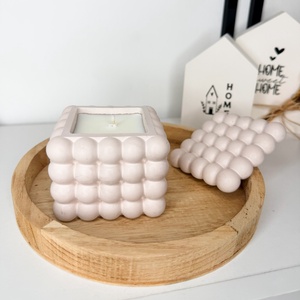 Bubble gyertyatartó és gyertya, Otthon & Életmód, Gyertya, illat, aroma, Gyertya, Gipszöntés, MESKA