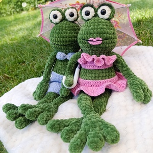 Bori plüss béka horgolásminta amigurumi - diy (csináld magad) - szabásminta, útmutató - horgolási minta - Meska.hu