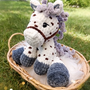 Hajnal plüss lovacska ló horgolásminta amigurumi - Meska.hu