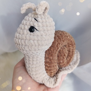 Horgolt plüss csiga amigurumi, Játék & Sport, Plüssállat & Játékfigura, Csiga, Horgolás, MESKA