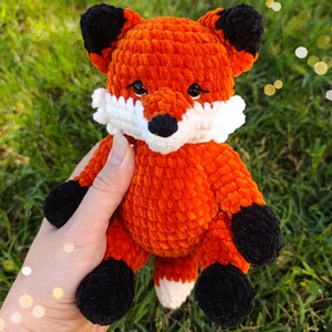 Frici plüss róka horgolásminta amigurumi  - diy (csináld magad) - szabásminta, útmutató - horgolási minta - Meska.hu