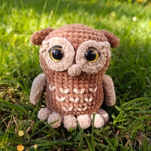 Füli plüss bagoly horgolásminta amigurumi , DIY (Csináld magad), Szabásminta, útmutató, Horgolási minta, Horgolás, MESKA