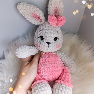 Lotti horgolt plüss nyuszi amigurumi - játék & sport - plüssállat & játékfigura - nyuszi - Meska.hu