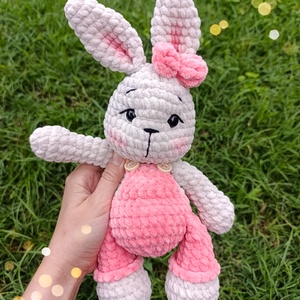 Lotti horgolt plüss nyuszi amigurumi - Meska.hu
