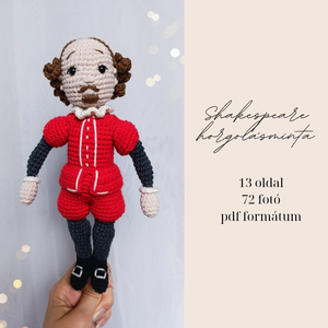 Shakespeare baba horgolásminta amigurumi  - diy (csináld magad) - szabásminta, útmutató - horgolási minta - Meska.hu