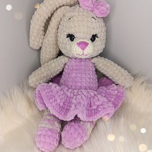 Pille plüss nyuszi horgolásminta amigurumi , DIY (Csináld magad), Szabásminta, útmutató, Horgolási minta, Horgolás, MESKA
