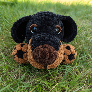 Szundi plüss tacskó horgolásminta amigurumi , DIY (Csináld magad), Szabásminta, útmutató, Horgolási minta, Horgolás, MESKA