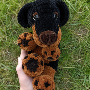 Szundi plüss tacskó horgolásminta amigurumi  - diy (csináld magad) - szabásminta, útmutató - horgolási minta - Meska.hu