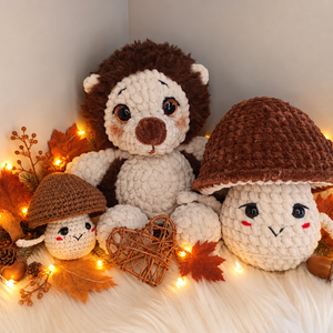 Bogyó plüss süni horgolásminta amigurumi - diy (csináld magad) - szabásminta, útmutató - horgolási minta - Meska.hu