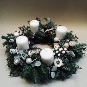 Adventi koszorú örökzöld - Meska.hu