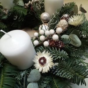 Adventi koszorú örökzöld - karácsony - adventi díszek - adventi koszorú - Meska.hu