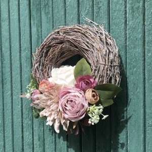 Tavaszi ajtódísz koszorú - otthon & életmód - dekoráció - ajtó- és ablak dekoráció - ajtódísz & kopogtató - Meska.hu