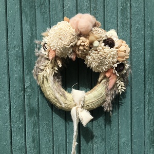 Ajtódísz, virág koszorú - otthon & életmód - dekoráció - ajtó- és ablak dekoráció - ajtódísz & kopogtató - Meska.hu