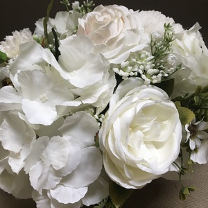 Fehér virág asztaldísz, virágdísz - otthon & életmód - dekoráció - Meska.hu