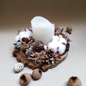 Ünnepi asztaldísz, Karácsony, Karácsonyi lakásdekoráció, Karácsonyfadíszek, Virágkötés, MESKA