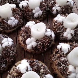 Ünnepi asztaldísz - karácsony - karácsonyi lakásdekoráció - karácsonyfadíszek - Meska.hu