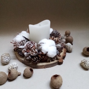 Ünnepi asztaldísz - karácsony - karácsonyi lakásdekoráció - karácsonyfadíszek - Meska.hu