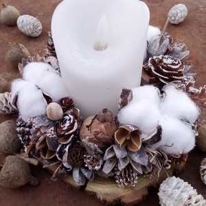 Ünnepi asztaldísz - karácsony - karácsonyi lakásdekoráció - karácsonyfadíszek - Meska.hu