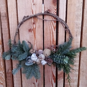 Ünnepi ajtódísz - karácsony - adventi díszek - adventi ajtódísz - Meska.hu