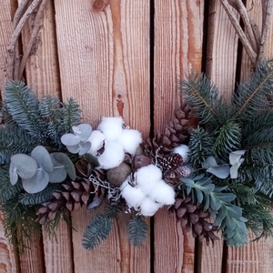 Ünnepi ajtódísz - karácsony - adventi díszek - adventi ajtódísz - Meska.hu