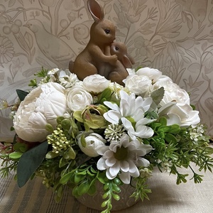 Húsvéti, tavaszi virág asztaldísz, nagyobb méret - otthon & életmód - dekoráció - asztal és polc dekoráció - asztaldísz - Meska.hu