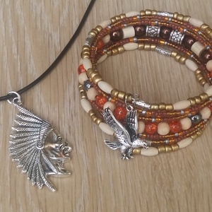 Vadnyugati indián kaland karkötő és nyaklánc szett - Meska.hu