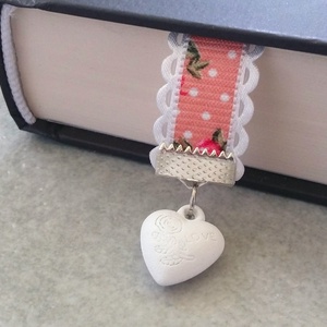 Rózsás könyvjelző shabby chic stílusban -  - Meska.hu