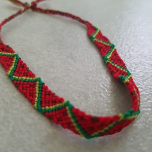 Csomózott dinnye karkötő - ékszer - karkötő - fonott karkötő - Meska.hu