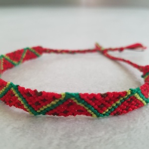 Csomózott dinnye karkötő - ékszer - karkötő - fonott karkötő - Meska.hu