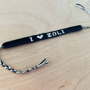 Egyedi névre szóló csomózott karkötő egyedi elképzelések alapján - Meska.hu